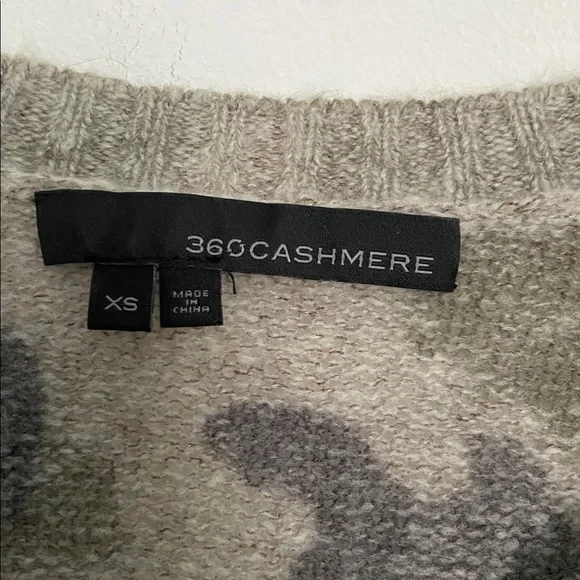 360 Cashmere Emerie camo sweater